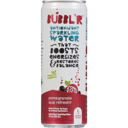 Bubbl'r Pomegranate Acai Refresh'r Sparkling Water
