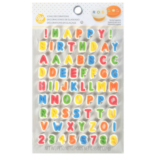 Wilton Letter Number Dot Matrix Dessert Decorating