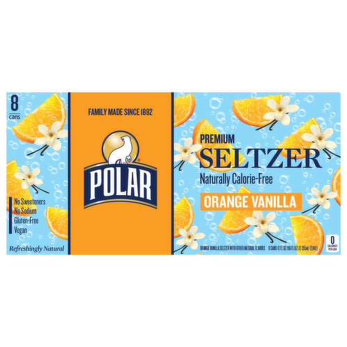 Polar Seltzer Orange Vanilla