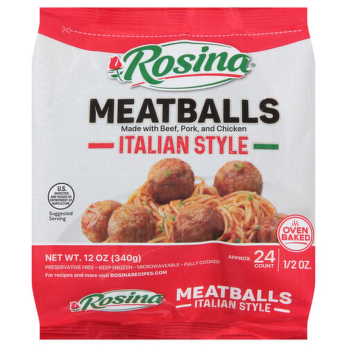 Rosina Meatballs, Italian Style