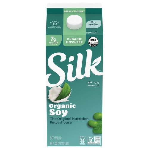 Silk Organic Unsweetened Soy Milk