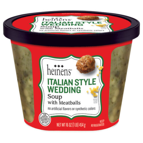 Heinen's Italian Style Wedding Soup With Meatballs