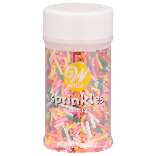 Wilton Rainbow Jimmies Sprinkles, 2.5 oz.