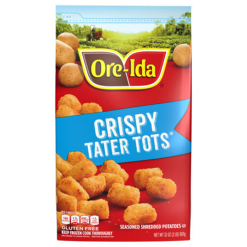 Ore-Ida Golden Tater Tots Seasoned Shredded Frozen Potatoes
