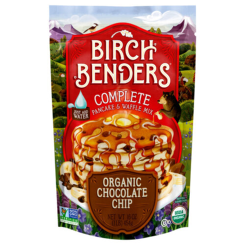 Birch Benders Pancake & Waffle Mix, Organic, Chocolate Chip