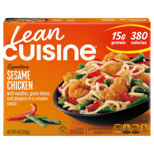 Lean Cuisine Features Sesame Chicken Frozen Meal