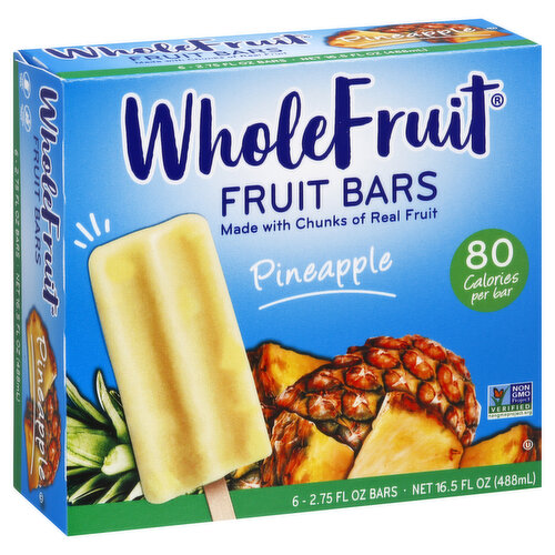 Whole Fruit Fruit Bars Pineapple