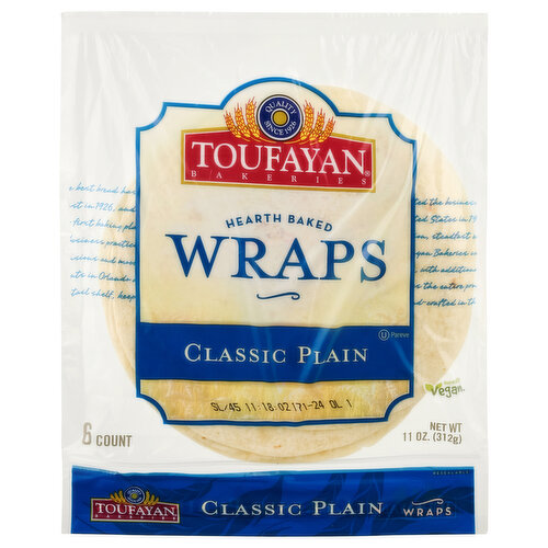 Toufayan Wraps, Plain