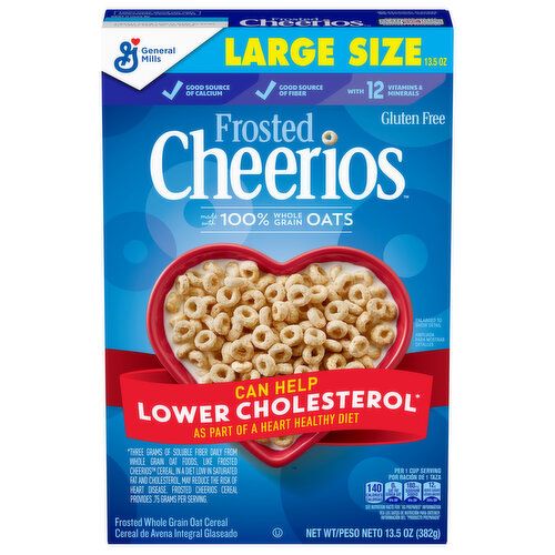 Cheerios Cereal, Frosted, Large Size