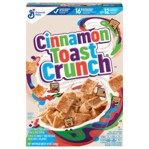 Cinnamon Toast Crunch Breakfast Cereal, Cinnamon Sugar Squares