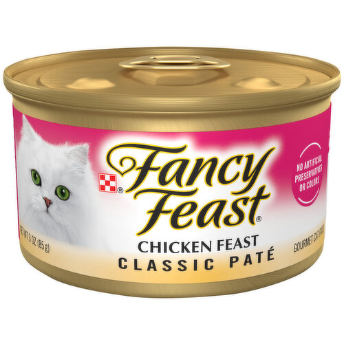 Purely Fancy Feast Pate Wet Cat Food, Classic Pate Chicken Feast