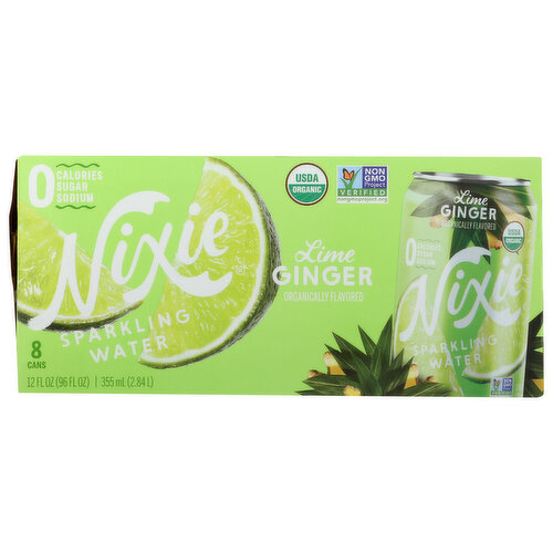 Nixie Sparkling Water, Lime Ginger