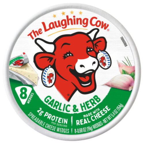 The Laughing Cow Cheese Wedges Garlic & Herb