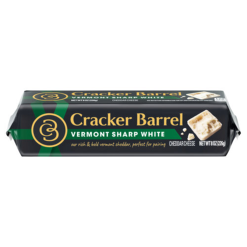 Cracker Barrel Vermont Sharp White Cheddar Cheese