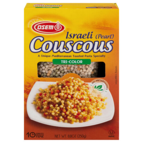 Osem Couscous, Israeli (Pearl), Tri-Color