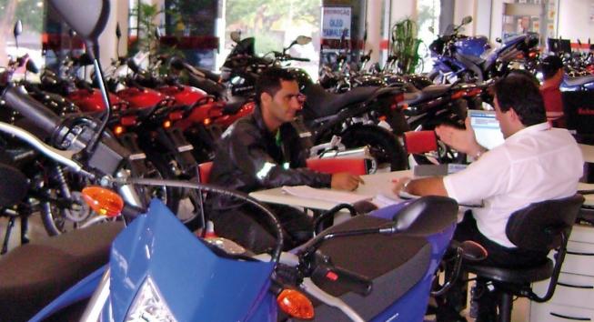 Venda de motos cresce 26,47% em relação a abril de 2017