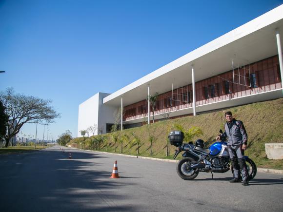 Teste da pista de test ride do Salo Duas Rodas 2017