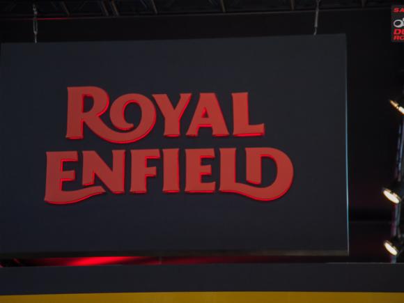 Totem da Royal Enfield no Salo Duas Rodas