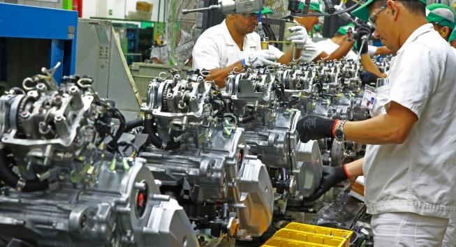 Produção de motos cresce 24,3% em maio