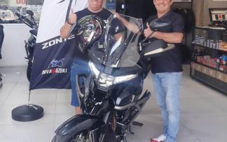 Zontes T350x  a primeira moto da marca emplacada na capital paulista