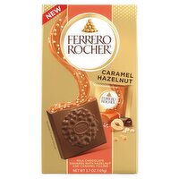 Ferrero Rocher Caramel Hazelnut Milk Chocolate, 3.7 oz, 1 Each