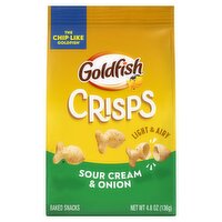 Goldfish Crisps Sour Cream & Onion Baked Snacks, 4.8 oz, 1 Each