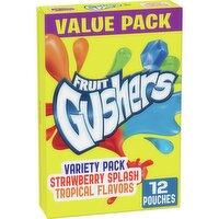 Fruit Gushers Fruit Flavored Snacks Variety Pack, 0.8 oz, 12 count, 12 Each