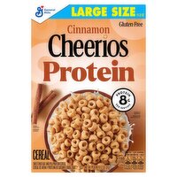 General Mills Cheerios Cinnamon Protein Cereal Large Size, 11.2 oz, 1 Each