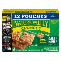 Nature Valley Crunchy Oats 'n Honey Granola Bars, 1.49 oz, 24 count, 12 Each