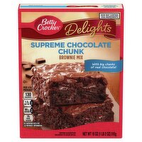 Betty Crocker Delights Supreme Chocolate Chunk Brownie Mix, 18 oz, 18 Ounce
