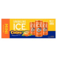 Sparkling Ice Cuties Mini Mandarin Flavored Sparkling Water Special Edition, 7.5 fl oz, 10 count, 1 Each