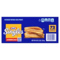 Kraft Singles American Cheese Slices, 72 count, 48 oz, 72 Each