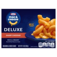 Kraft Deluxe Sharp Cheddar Macaroni & Cheese Sauce, 14 oz, 14 Ounce