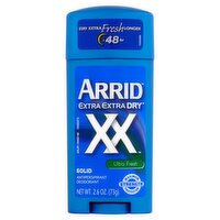 Arrid Extra Extra Dry XX Ultra Fresh Solid Antiperspirant Deodorant, 2.6 oz, 1 Each