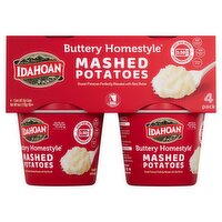 Idahoan Buttery Homestyle Mashed Potatoes, 1.5 oz, 4 count, 1 Each