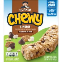 Quaker Chewy Granola Bars S'mores 0.84 Oz, 8 Count, 8 Each