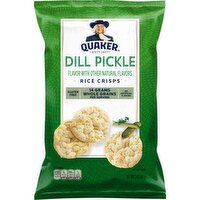 Quaker Rice Crisps Dill Pickle 3 Oz, 1 Each
