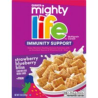 Quaker Mighty Life Multigrain Cereal Immunity Support Strawberry Blueberry Bliss 13 Oz, 1 Each