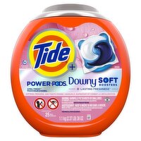 Tide Power Pods Downy April Fresh Detergent, 25 count, 38 oz, 1 Each