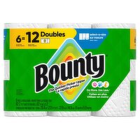 Bounty Doubles Paper Towel Rolls, 6 count, 1 Each