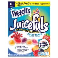 Welch's Juicefuls Fruit Wave Juicy Filled Fruit Snacks, 0.8 oz, 6 count, 1 Each