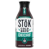 STōK Cold Brew Decaf Un-Sweet Black Coffee Beverage, 48 fl oz, 1 Each