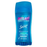Secret Outlast Invisible Solid Antiperspirant Deodorant for Women, Completely Clean Scent, 2.6 oz, 2.6 Ounce