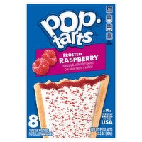 Pop-Tarts Frosted Raspberry Toaster Pastries, 8 count, 13.5 oz, 8 Each