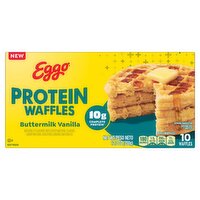 Eggo Buttermilk Vanilla Protein Waffles, 10 count, 12.3 oz, 1 Each