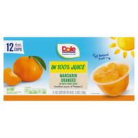 Dole Mandarin Oranges in 100% Fruit Juice, 4 oz, 12 count, 12 Each