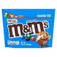 M&M's Pretzel Chocolate Candies Sharing Size, 7.40 oz, 7.4 Ounce