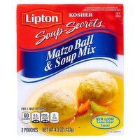 Lipton Soup Secrets Kosher Matzo Ball & Soup Mix, 2 count, 4.3 oz, 2 Each