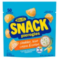 Mrs.T's Cheddar, Sour Cream & Onion Snack Pierogies, 50 count, 21.06 oz, 1 Each