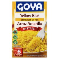 Goya Instant Spanish Style Yellow Rice, 6 oz, 6 Ounce